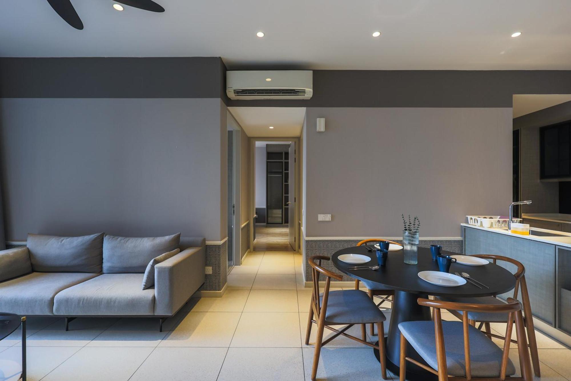 Apartament Millerz Square By Mykey Kuala Lumpur Zewnętrze zdjęcie A living room in a condominium