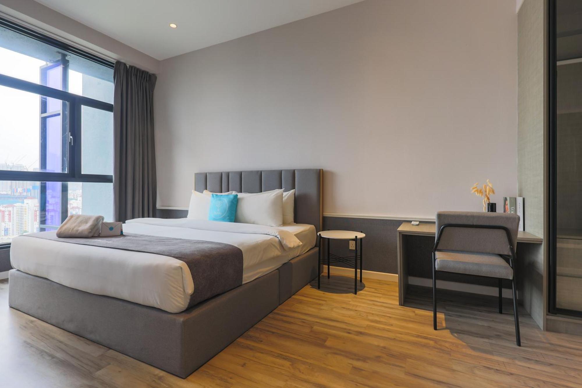 Apartament Millerz Square By Mykey Kuala Lumpur Zewnętrze zdjęcie A bedroom at a hotel